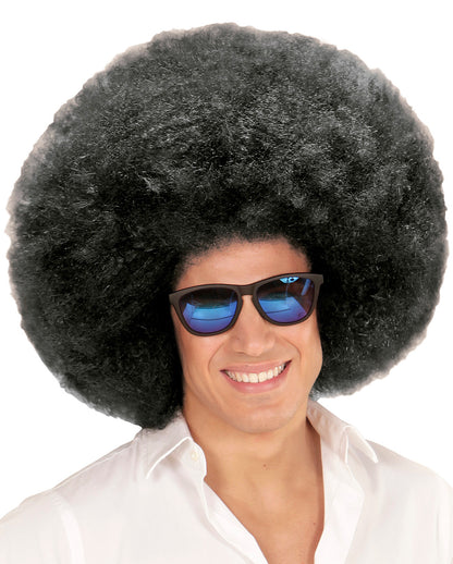 XL Afro Perücke Schwarz