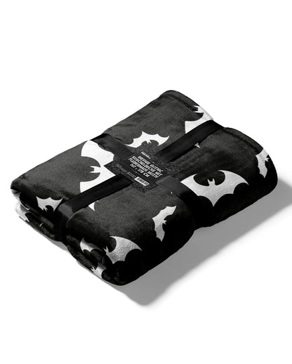 XL Gothic Kuscheldecke mit Fledermaus Motiv 152x178cm