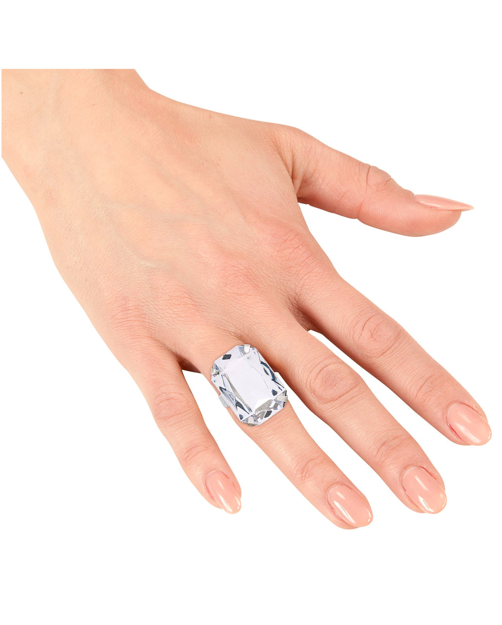 Ring With White Gemstone