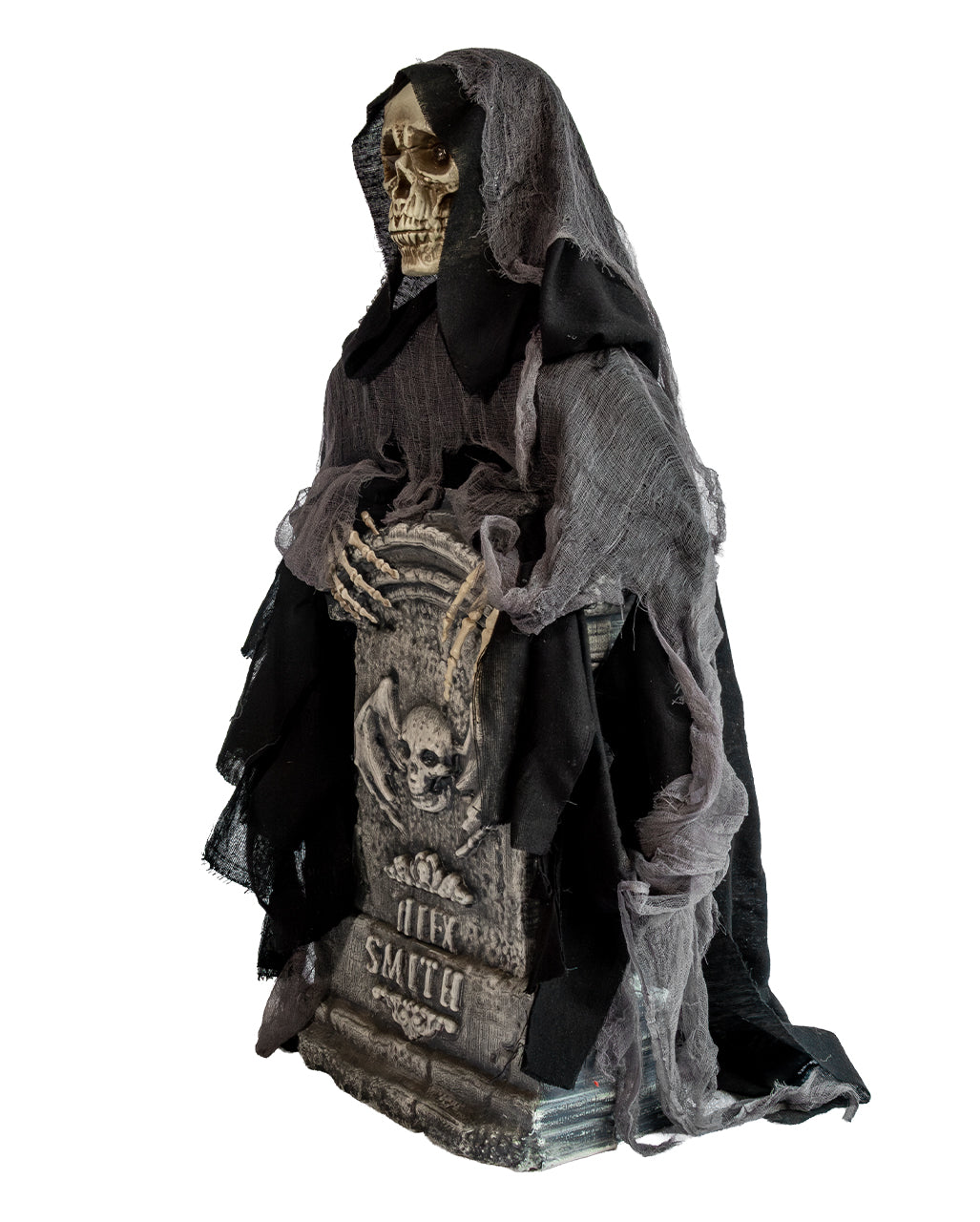 Aus dem Grabstein Heraufsteigender Reaper Animatronic 120cm