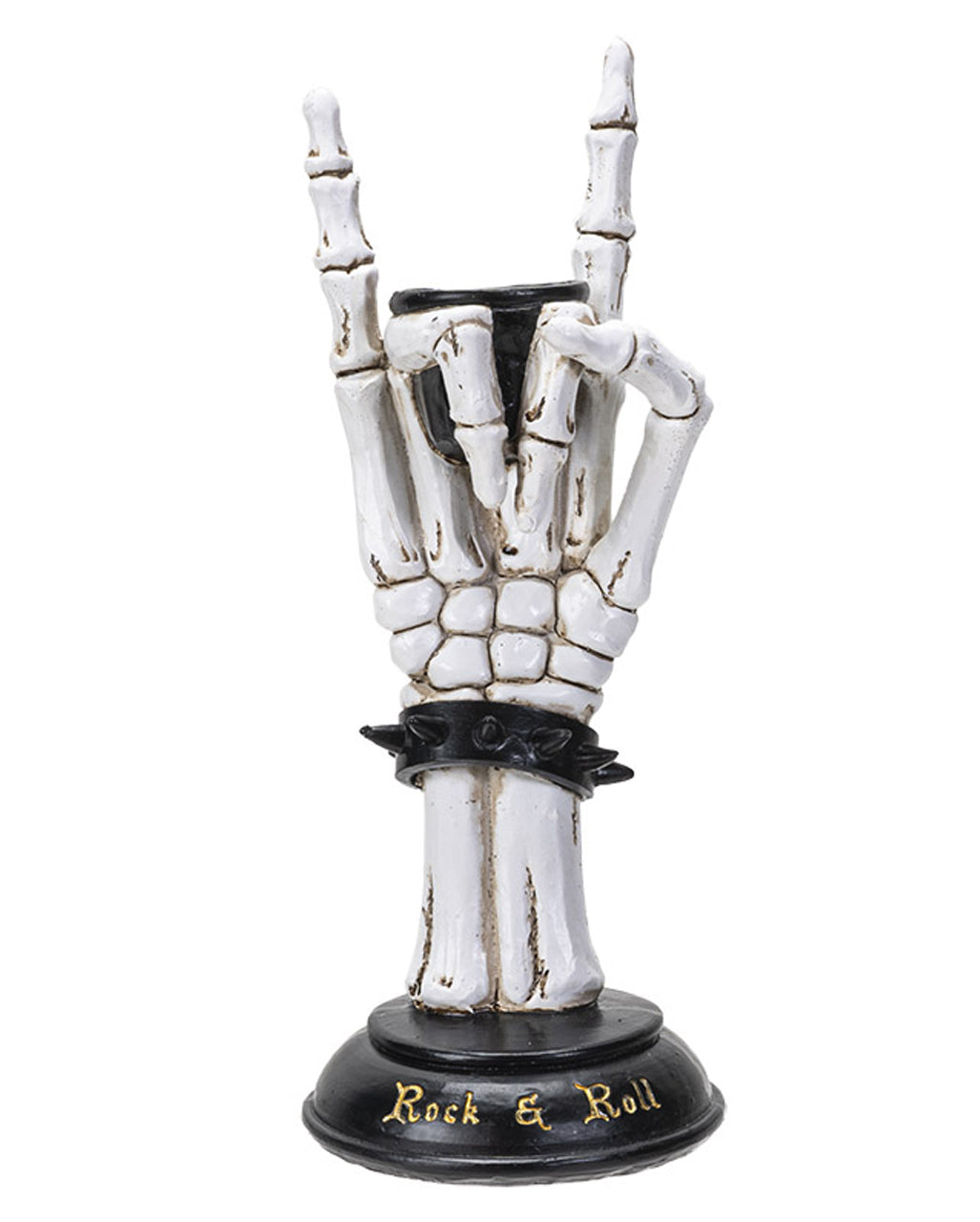 Rock On Skelett Hand Kerzenhalter 25cm