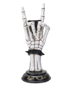 Rock On Skelett Hand Kerzenhalter 25cm