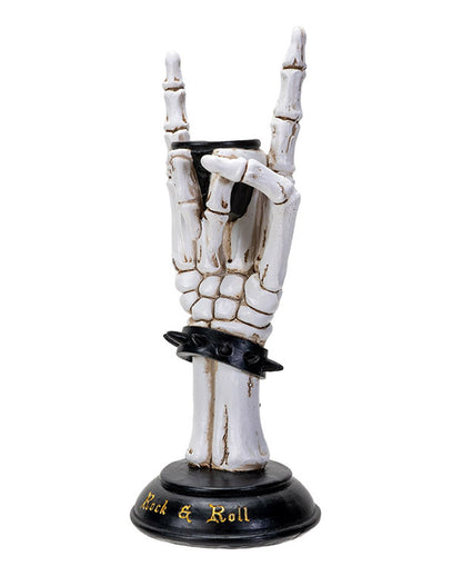 Rock On Skelett Hand Kerzenhalter 25cm