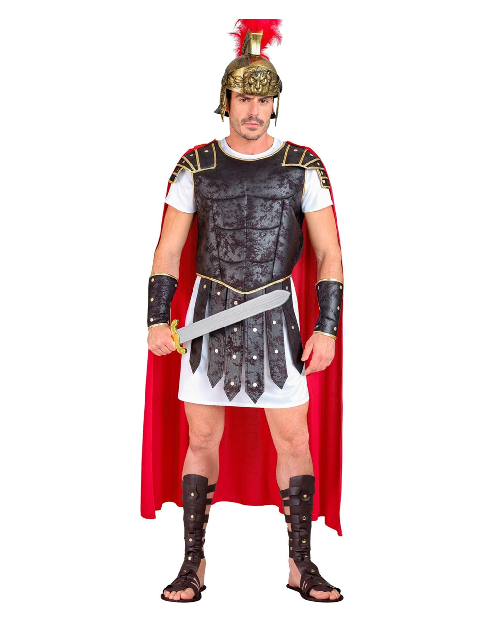 Gladiatorsandalen mit Riemen & Schienbeinschoner