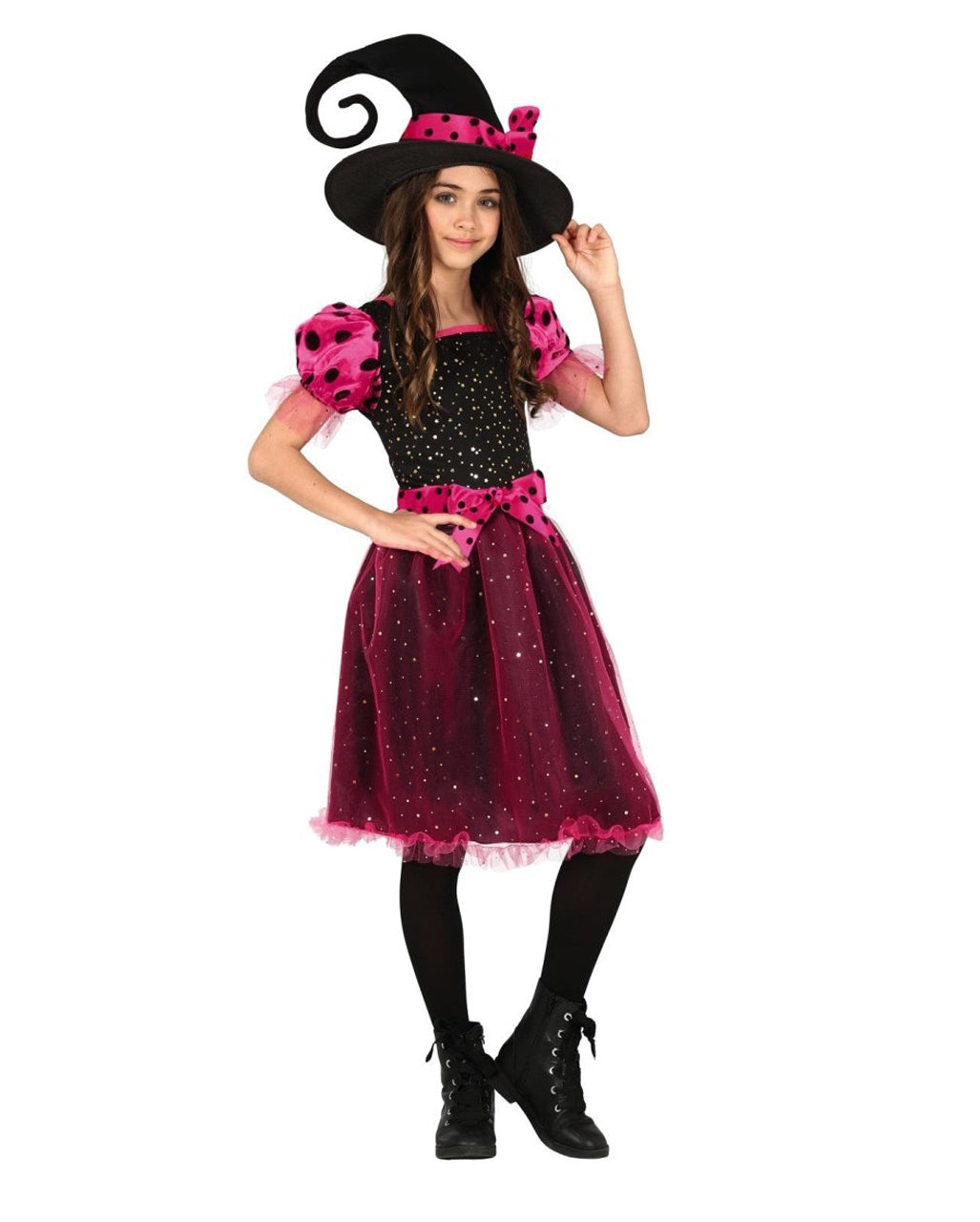 Rosa Glitzer Mädchen Halloween Kostüm
