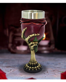 Skeletthand Kelch Rose to the Occasion 20cm