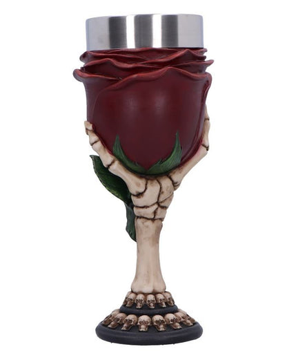 Skeletthand Kelch Rose to the Occasion 20cm