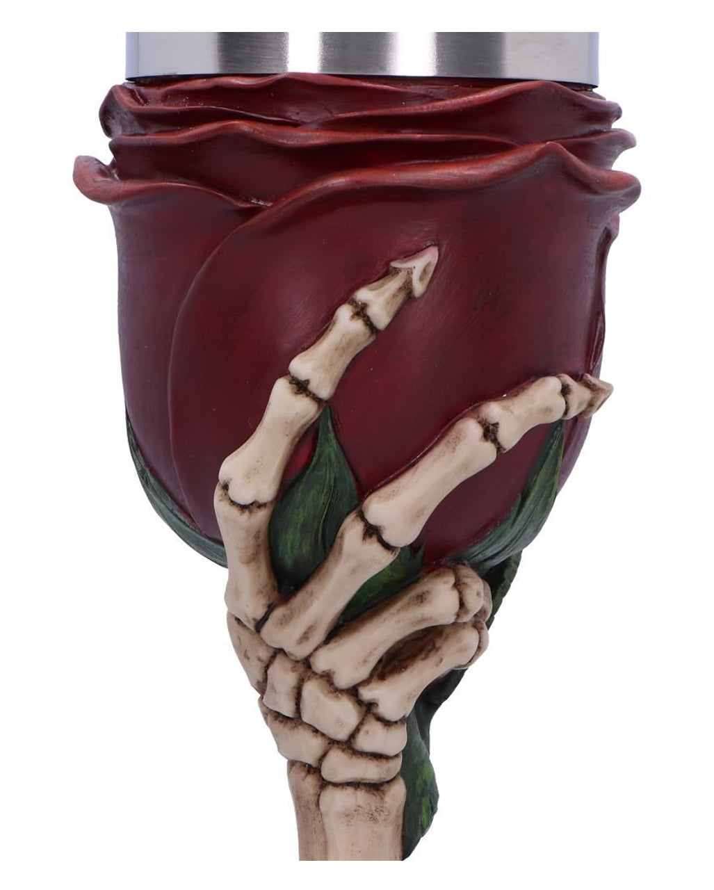 Skeletthand Kelch Rose to the Occasion 20cm