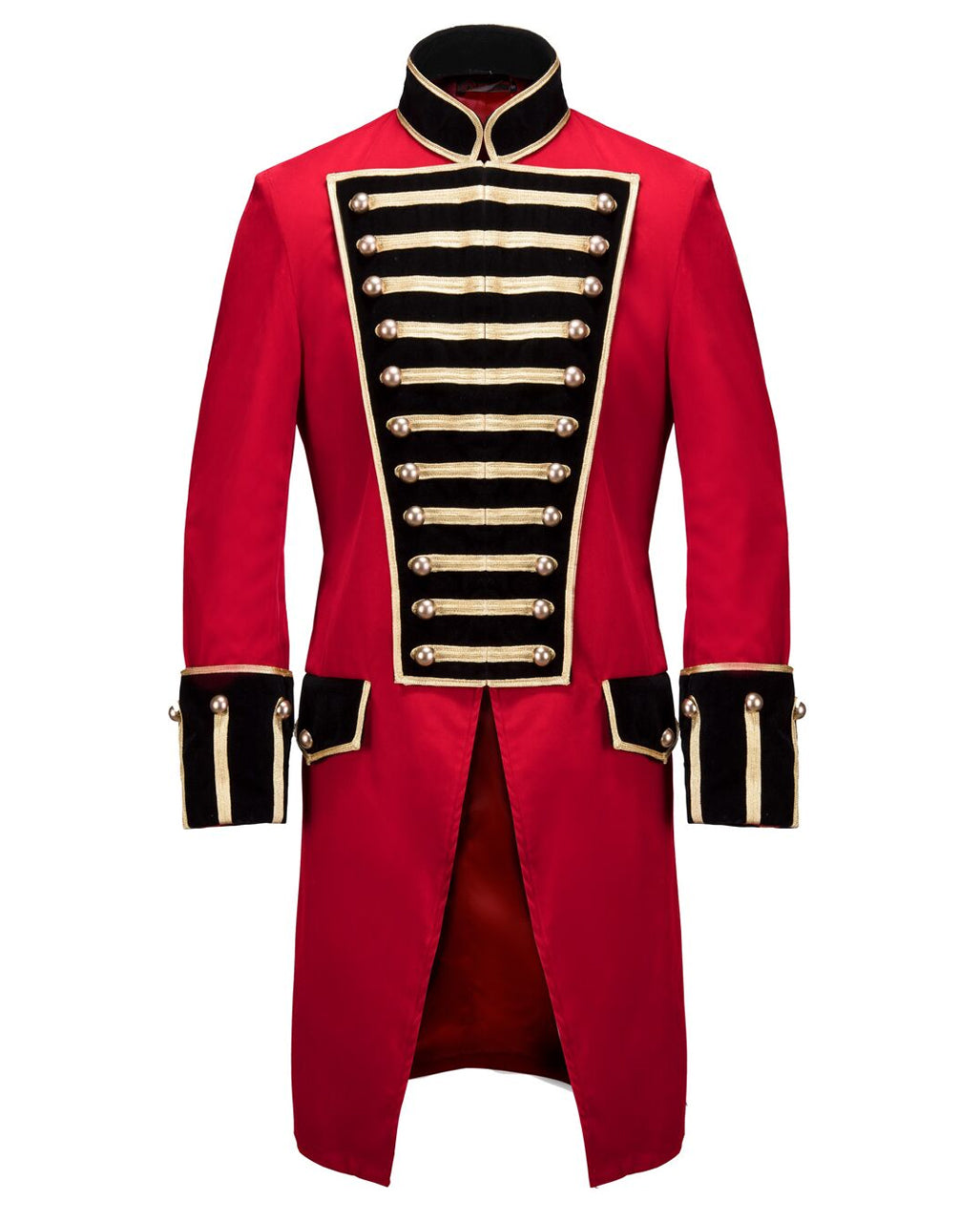 Rote Militär Jacke mit Goldborte