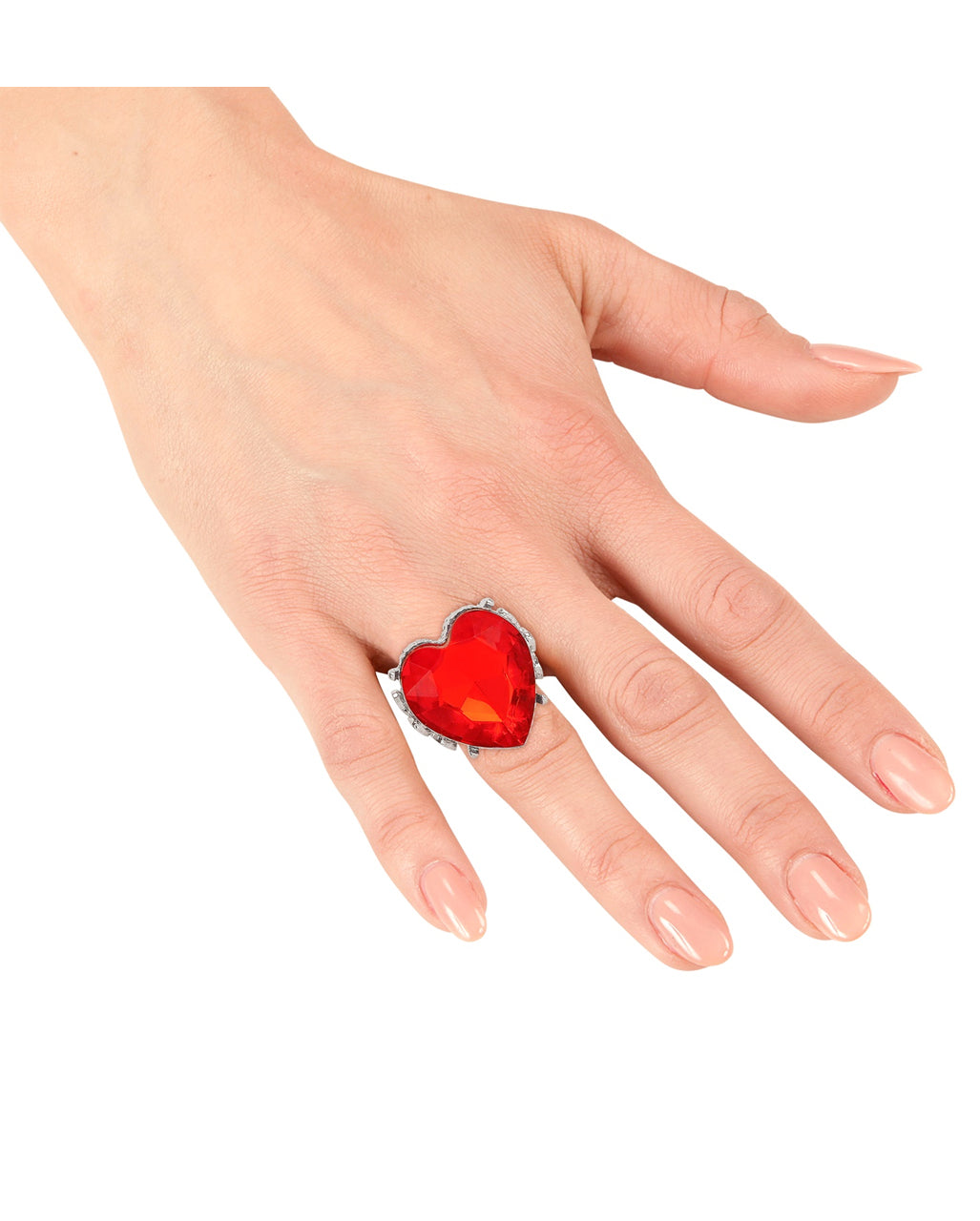 Roter "Edelstein-Herzring"