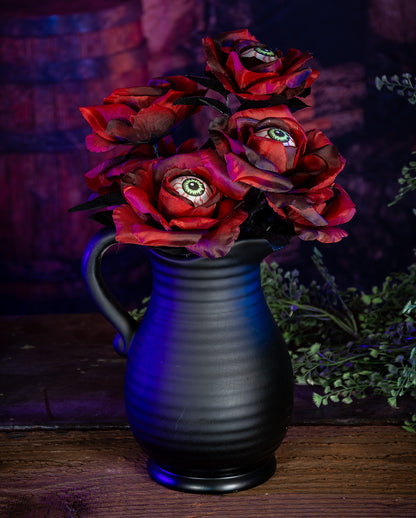 Roter Rosenstrauß mit Augäpfeln 35cm
