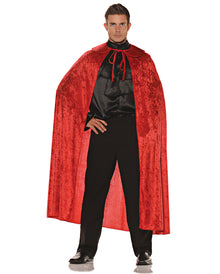 Samt Cape rot
