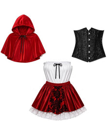 Gothic Rotkäppchen Damen Kostüm