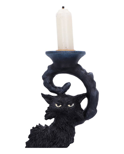Salem Kerzenleuchter mit schwarzer Katze 20cm