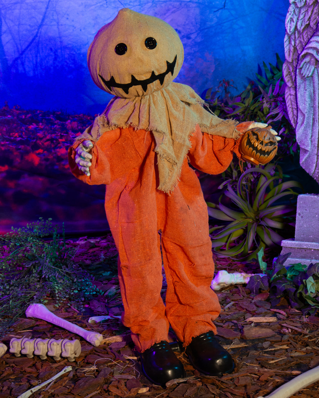Sammy Halloween Standfigur mit Bewegung, Licht & Ton 80cm