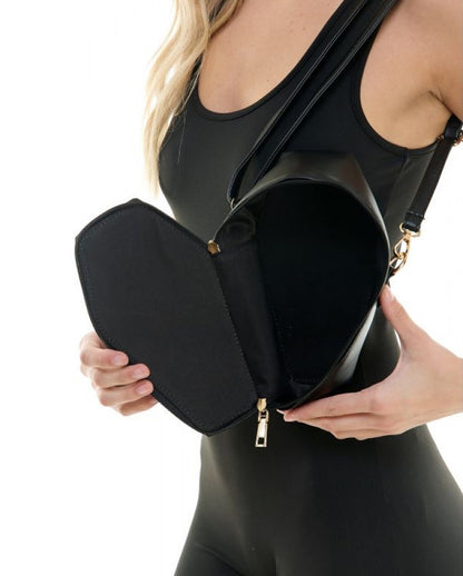 Schwarze Sarg Handtasche