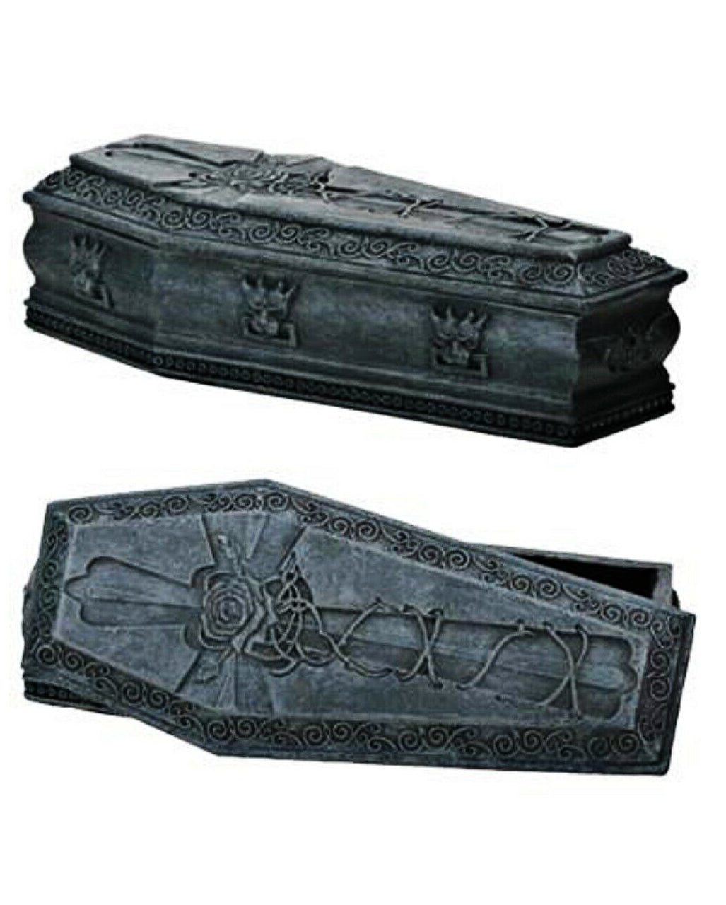 Sarg Schmuckkästchen mit Gargoyle 16cm