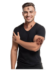 Satanische Klebetattoos
