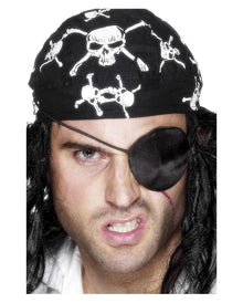 Schwarze Piraten Augenklappe