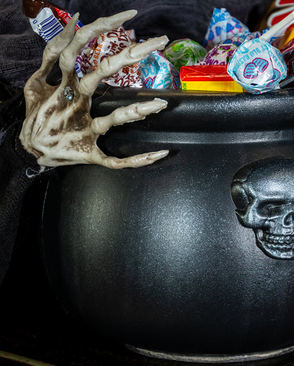 Scary Bonbonschüssel mit schnappender Hexe
