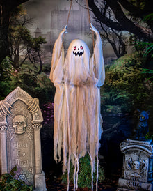 Scary Ghost On Swing Halloween Animatronic 120cm
