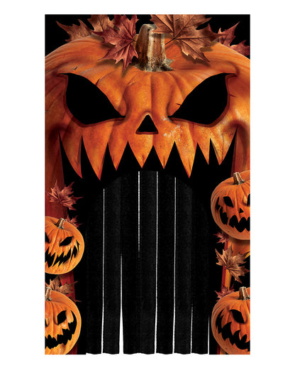 Gruseliger Halloween Kürbis Türvorhang