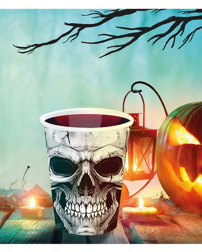 Scary Skull Paper Cups 6 Pcs.