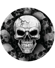 Gruselige Totenkopf Pappteller 6 St.