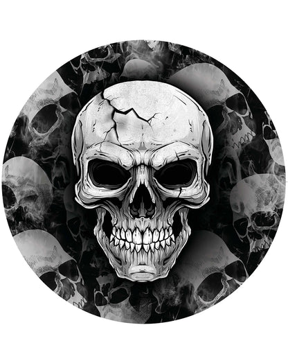 Gruselige Totenkopf Pappteller 6 St.
