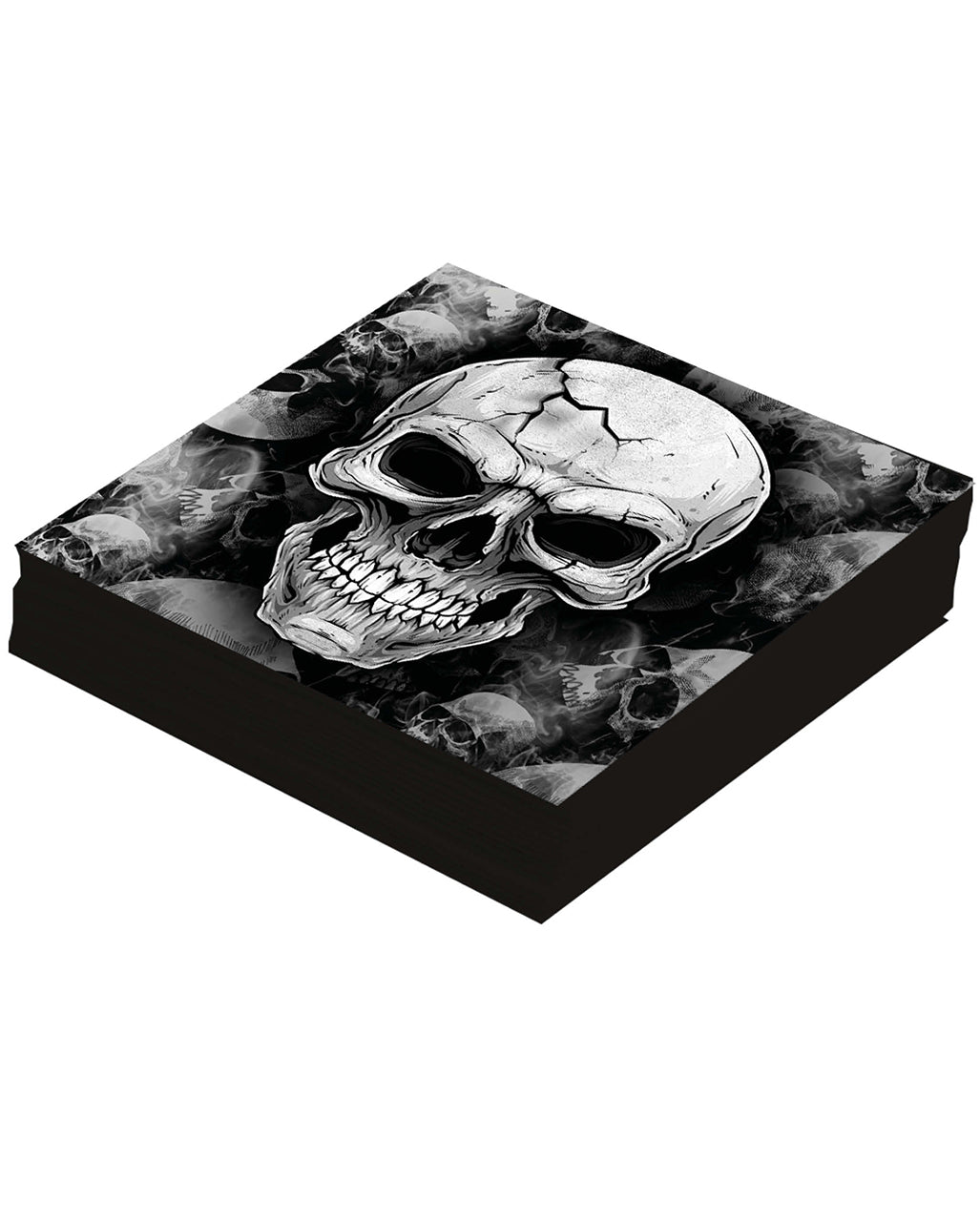 Gruselige Totenkopf Servietten 12 St.