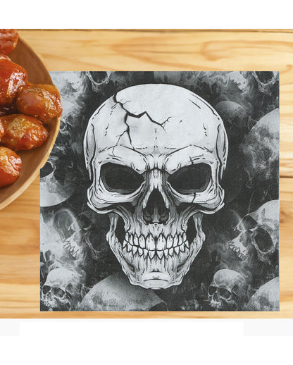 Gruselige Totenkopf Servietten 12 St.