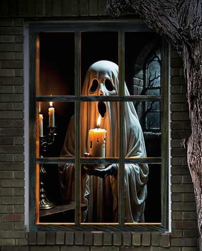 Spooky Geist Halloween Fake Fenster Deko 80x120cm