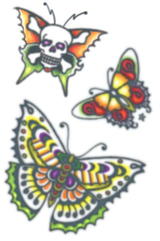 Schmetterling Aufklebe Tattoo