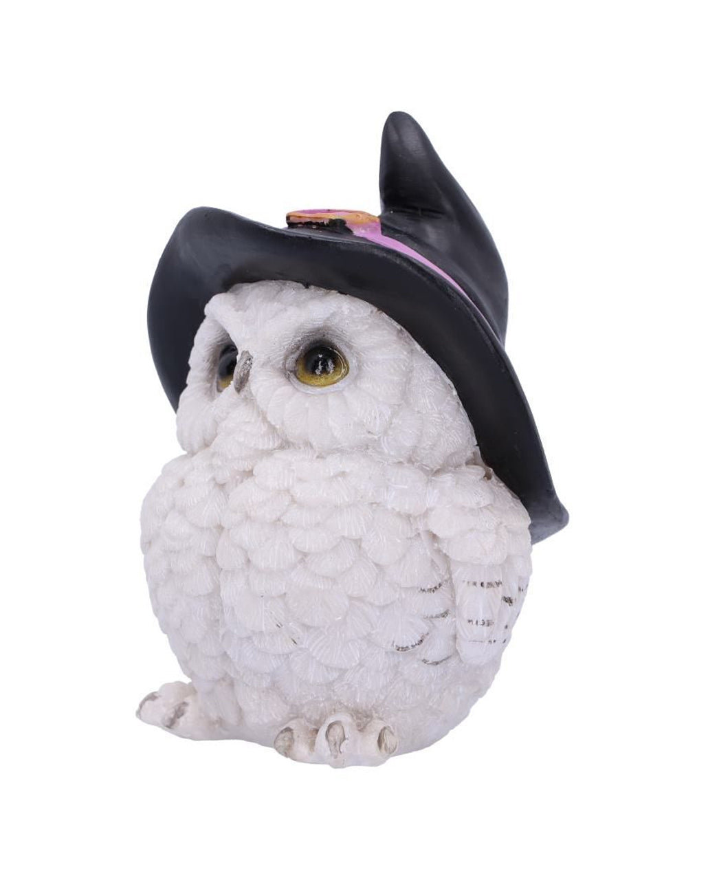 Zauberhafte Schneeeule mit Hexenhut
