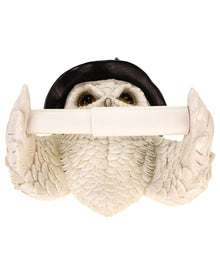 Toilettenpapierhalter Schneeeule mit Hexenhut