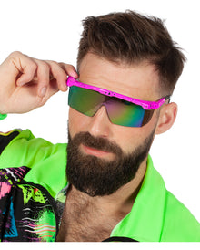 80er Jahre "Schnelle Brille" Pink