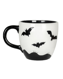 Schwarz-Weiße Fledermaus Tasse 400ml