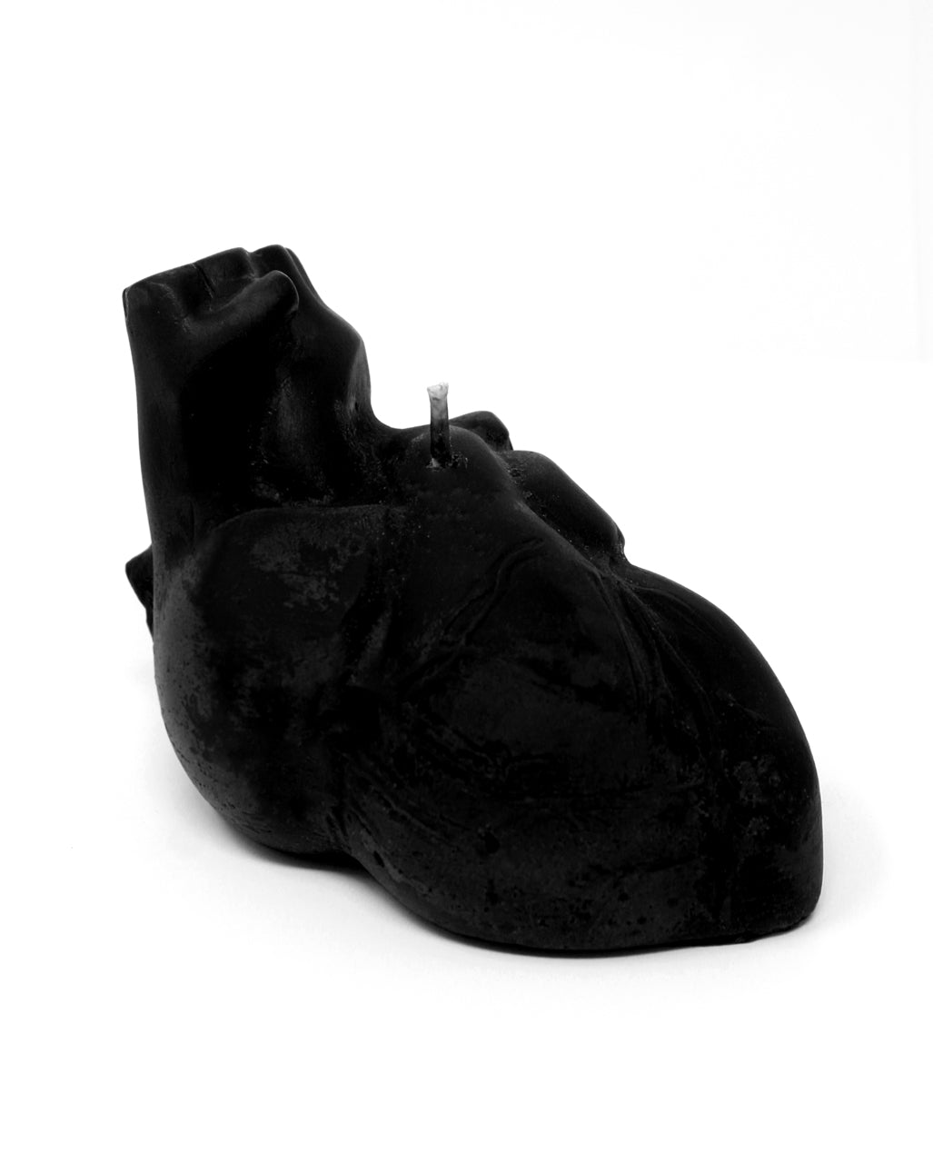Black Anatomical Heart Candle