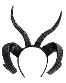 Dämonenhörner Haarreif schwarz