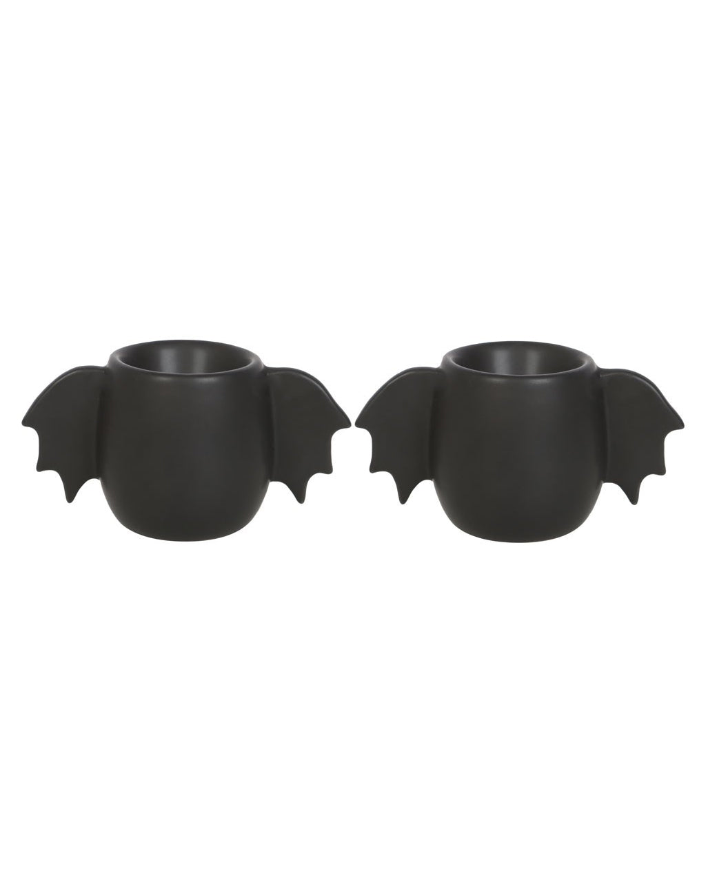 Black Egg Cup With Bat Wings 2 Pcs.