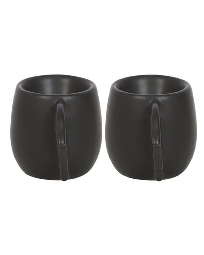 Black Egg Cup With Bat Wings 2 Pcs.