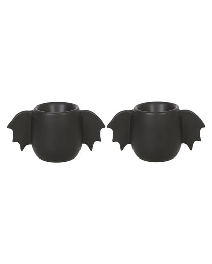 Black Egg Cup With Bat Wings 2 Pcs.