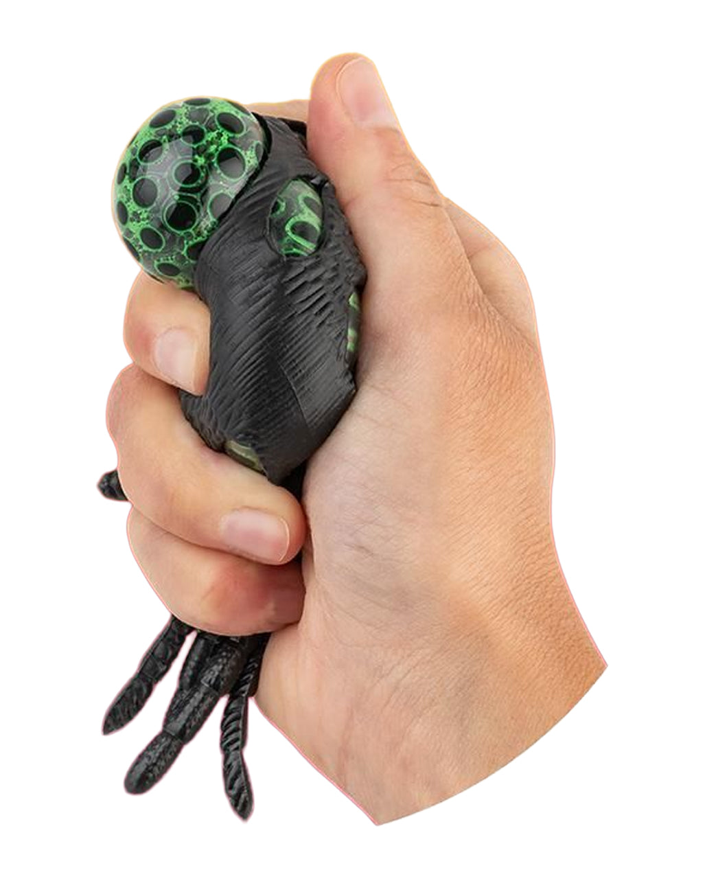 Schwarze Ekelspinne mit Bubble Beads Schleimkörper