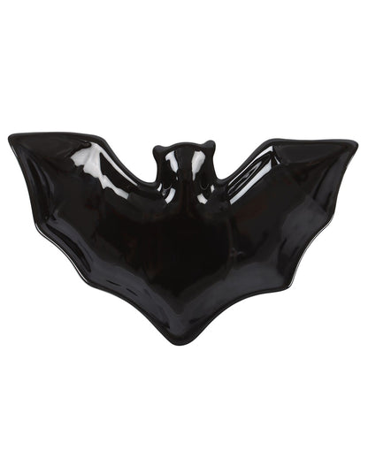 Schwarzer Fledermaus Schmuckteller 20cm