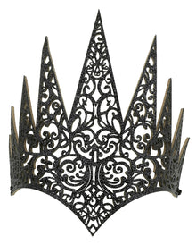 Glitzer Krone Schwarz