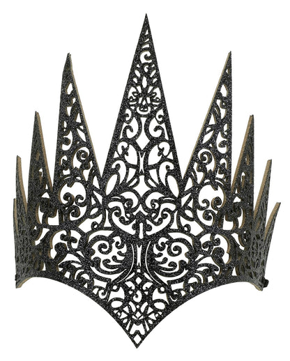 Glitzer Krone Schwarz