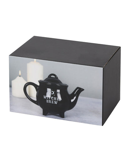 Schwarze Hexengebräu Teekanne