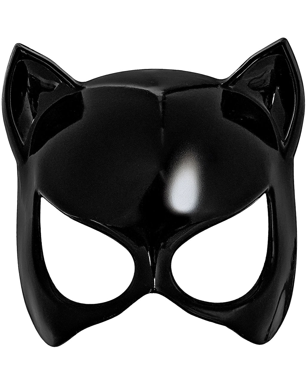 Katzen Augenmaske mit Ohren Schwarz