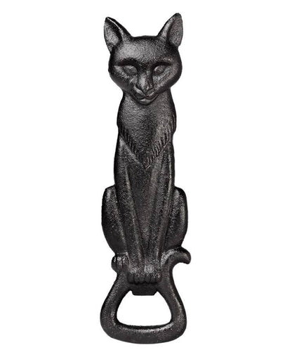 Schwarze Katze Flaschenöffner