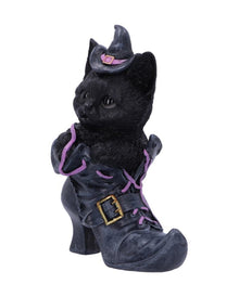 Schwarze Katze im Hexenschuh